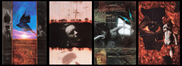 Capas de Sandman 9-12. Arte de Dave McKean.