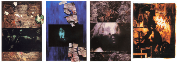 Capas de Sandman 13-16. Arte de Dave McKean.