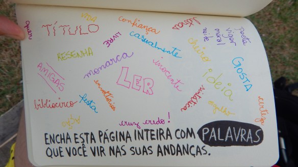 Palavras anotadas num encontro de leitores