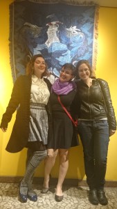 Parte da equipe do Sem Serifa pirando no lançamento que rolou na Livraria Cultura. Aparentemente somos todas da Corvinal :)